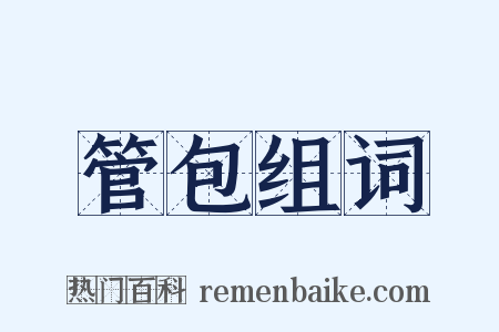 管包组词是什么意思的图片